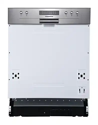 Respekta Spülmaschine teilintegriert 60 cm mit 6 Programmen und LED-Display