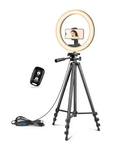 UBeesize 12 Zoll Ringlicht mit Stativ für Streaming und Fotografie