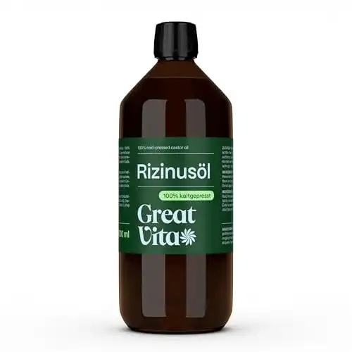Rizinusöl Mea Vita VitaFeel 1 Liter – 100% reines kaltgepresstes Öl