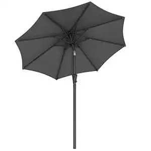 Sonnenschirm grau 210 cm von SONGMICS mit UPF 50+