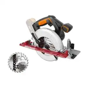 Worx WX530.9 Akku-Handkreissäge 20V mit Absaug-Adapter