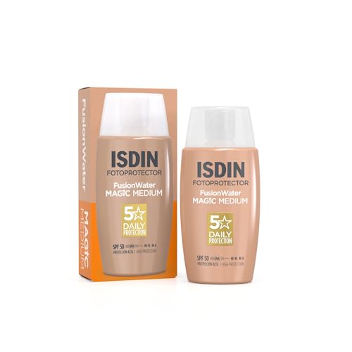Isdin Sonnencreme Fusion Water – Getönte Gesichtscreme mit LSF 50