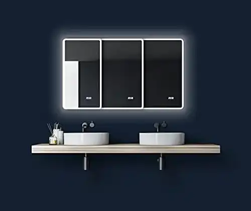 Badezimmerspiegel Talos Sun mit LED-Beleuchtung