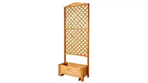 Blumenkasten mit Rankgitter Promadino Romantica 80×210 cm