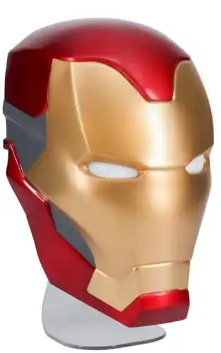 Ironman Helm mit Lampe aus Kunststoff für Unisex