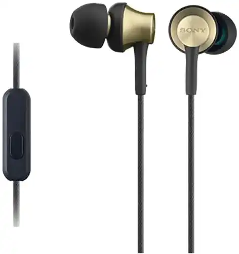 Sony MDR-EX650APT In-Ear-Headset mit Messinggehäuse und Mikrofon