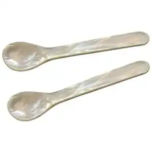 Eierlöffel Edzard 2er Set aus Meer-Perlmutt, 11 cm