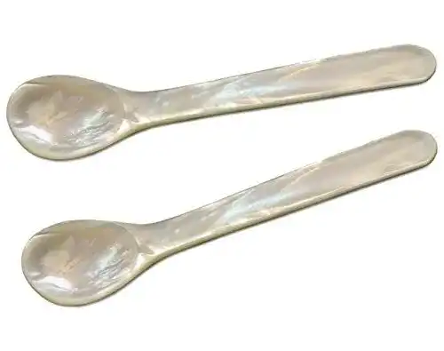 Eierlöffel Edzard 2er Set aus Meer-Perlmutt, 11 cm