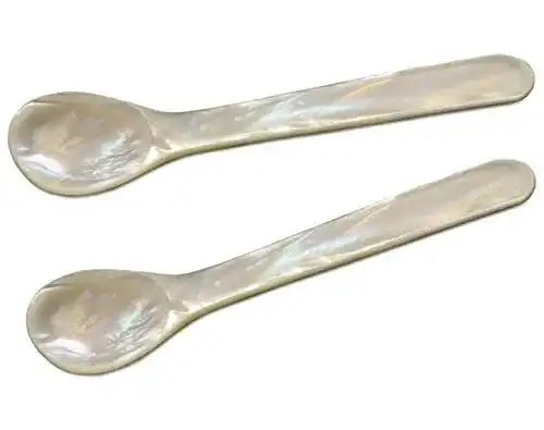 Eierlöffel Edzard 2er Set aus Meer-Perlmutt, 11 cm