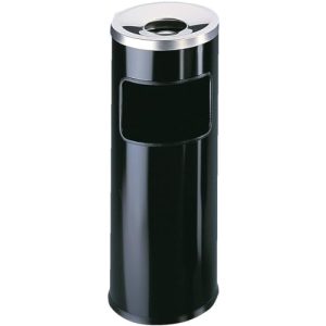 Standaschenbecher Durable Papierkorb mit integriertem Ascher und Flammenlöschkopf