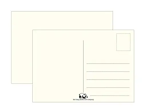 Blanko-Postkarten von The Lazy Panda Card Company – 50 Stück