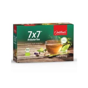 Basentee Jentschura 7×7 Kräutertee Bio, 50 Beutel