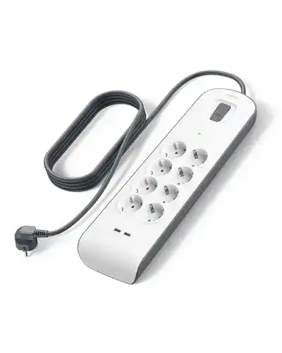 Belkin Steckdosenleiste mit Überspannungsschutz und USB-Anschlüssen