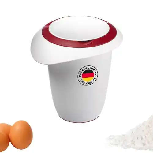 Rührschüssel mit Spritzschutz von Westmark, Quirltopf mit Deckel, 1 l