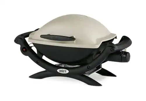 Gasgrill Weber Q1000 mit 43 x 32 cm Grillfläche in Titan