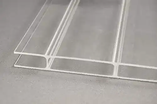 Acrylsteplatten 16mm klar mit 64mm Stegabstand