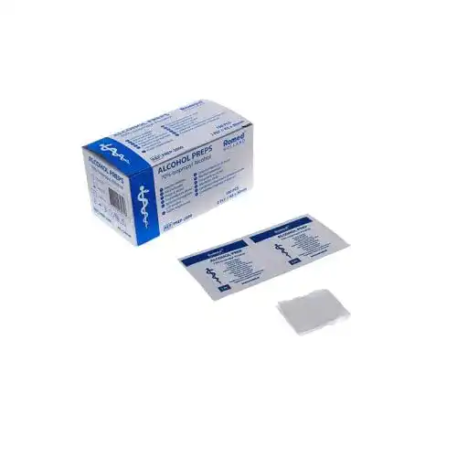 Alkoholtupfer Romed 2-lagig 65 x 30 mm, 100 Stück