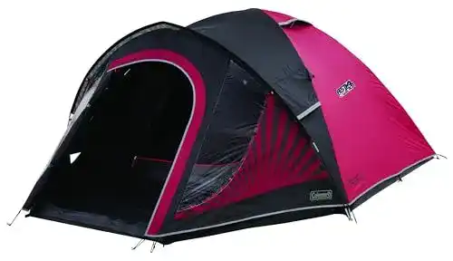 Coleman Zelt Blackout in Rot-Grau für 2 Personen