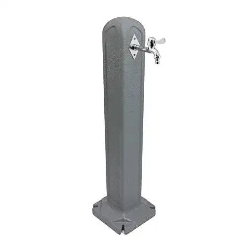 Wasserzapfsäule Prosperplast 91,5 cm für Gartenbewässerung grau