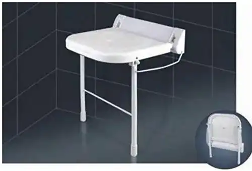 Duschklappsitz mit höhenverstellbaren Stützfüßen für Badezimmer