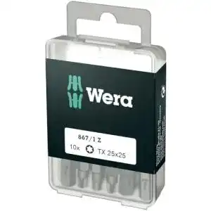 Wera Bit-Sortiment 867/1 TX 25 DIY mit 10 Bits für TORX PLUS