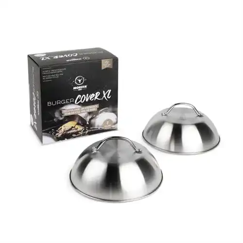 Moesta BBQ Burgerglocke XL 2er Set für Grill und Teppanyaki
