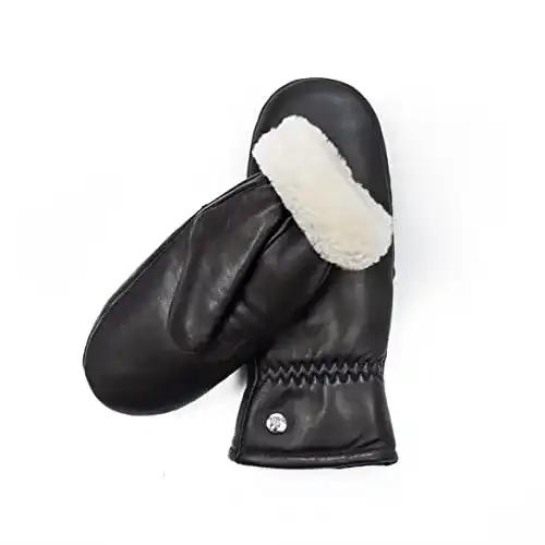 Lammfell-Handschuhe von Weikert – Fäustlinge aus Merino-Lammfell und Leder