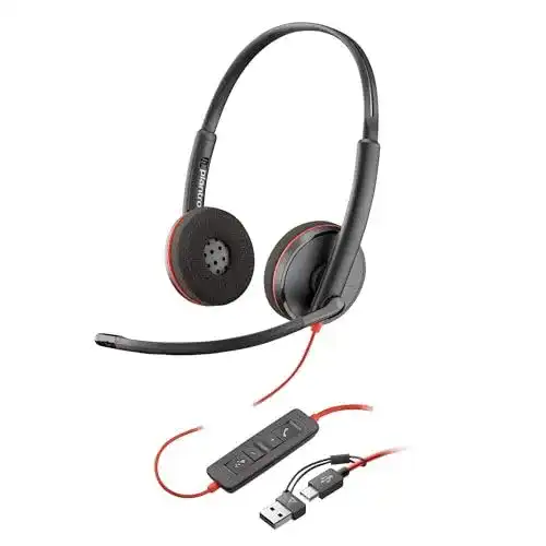 Plantronics Headset Poly Blackwire 3220 schnurgebunden mit USB-C