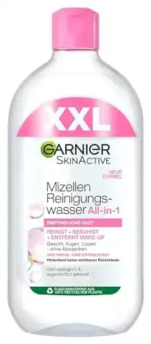 Mizellenwasser Garnier zur sanften Gesichtsreinigung und Abschminken