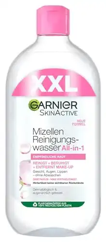 Mizellenwasser Garnier zur sanften Gesichtsreinigung und Abschminken
