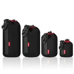 Objektivtasche POLAM-FOTO Set aus Neopren für Kameraobjektive