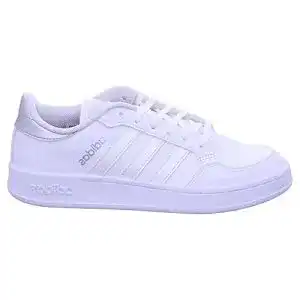 Tennisschuhe Damen Adidas Breaknet Sneaker in Weiß und Silber