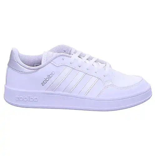 Tennisschuhe Damen Adidas Breaknet Sneaker in Weiß und Silber
