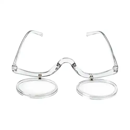 Schminkbrille Milyade Make-Up Brille mit drehbaren Linsen