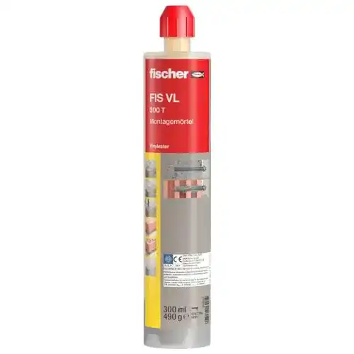 Verbundmörtel fischer Montagemörtel FIS VL 300 T, Weiß