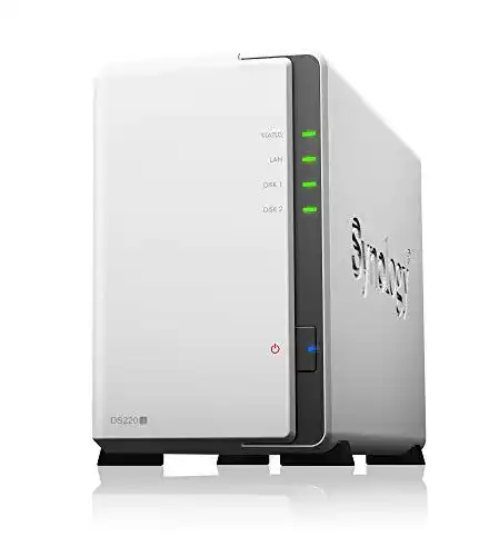 Synology DS220j NAS-Server 16 TB mit 2 Bay für Zuhause