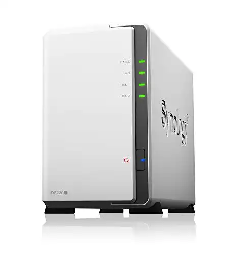 Synology DS220j NAS-Server 16 TB mit 2 Bay für Zuhause