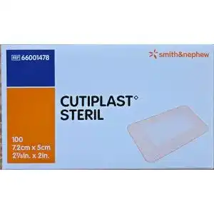 Smith & Nephew Cutiplast Steriler Wundverband 7,2 cm x 5 cm, 100 Stück