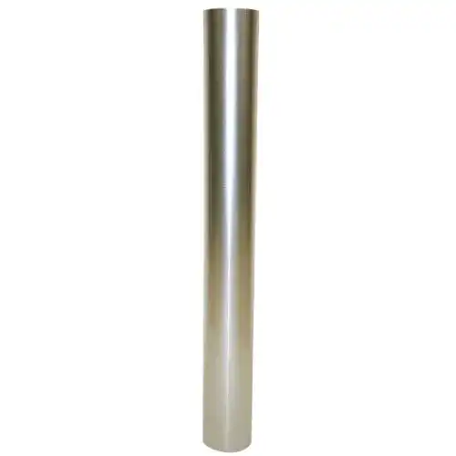 Ofenrohr Kamino-Flam silber, feueraluminiertes Rauchrohr aus Stahl