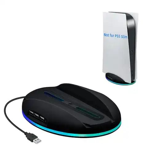 PS5 Standfuß Mcbazel mit RGB-Beleuchtung und USB-Ladeanschlüssen
