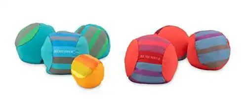 Crossboule Remember Soft-Boccia Spiel Set mit bunten Boule Kugeln