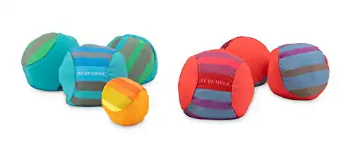Crossboule Remember Soft-Boccia Spiel Set mit bunten Boule Kugeln