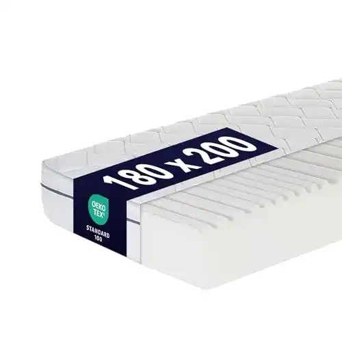 Ortho-Relax Matratze 180×200 H4, 19 cm hoch, 7-Zonen-Technologie