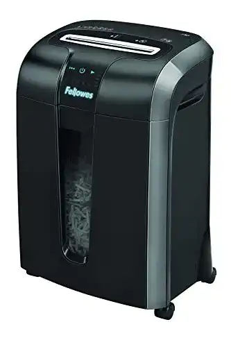 Fellowes Aktenvernichter 12 Blatt Partikelschnitt für Büro und Home Office