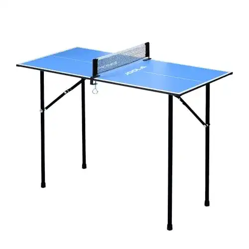 Joola Mini Tischtennisplatte in Blau, leicht und kompakt für jeden Raum