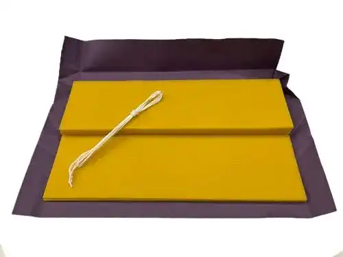 Bienenwachsplatten Set für Kerzenbasteln 12 Platten und Docht