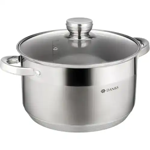 Kochtopf 24 cm Edelstahl für Induktion Daniks Standard
