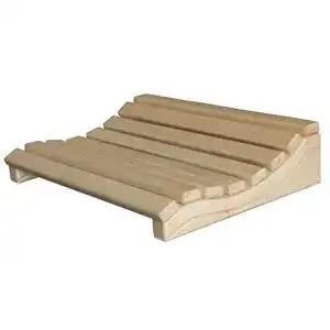 Sauna Kopfstütze Sunnydeals aus Holz ergonomische Nackenkissen für die Sauna