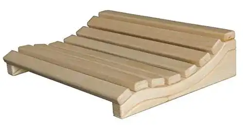 Sauna Kopfstütze Sunnydeals aus Holz ergonomische Nackenkissen für die Sauna