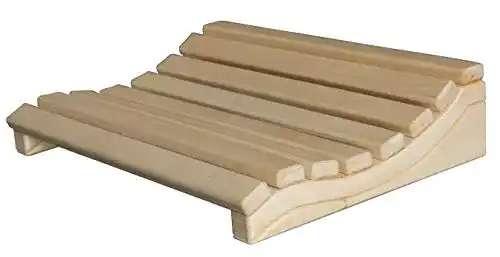 Sauna Kopfstütze Sunnydeals aus Holz ergonomische Nackenkissen für die Sauna
